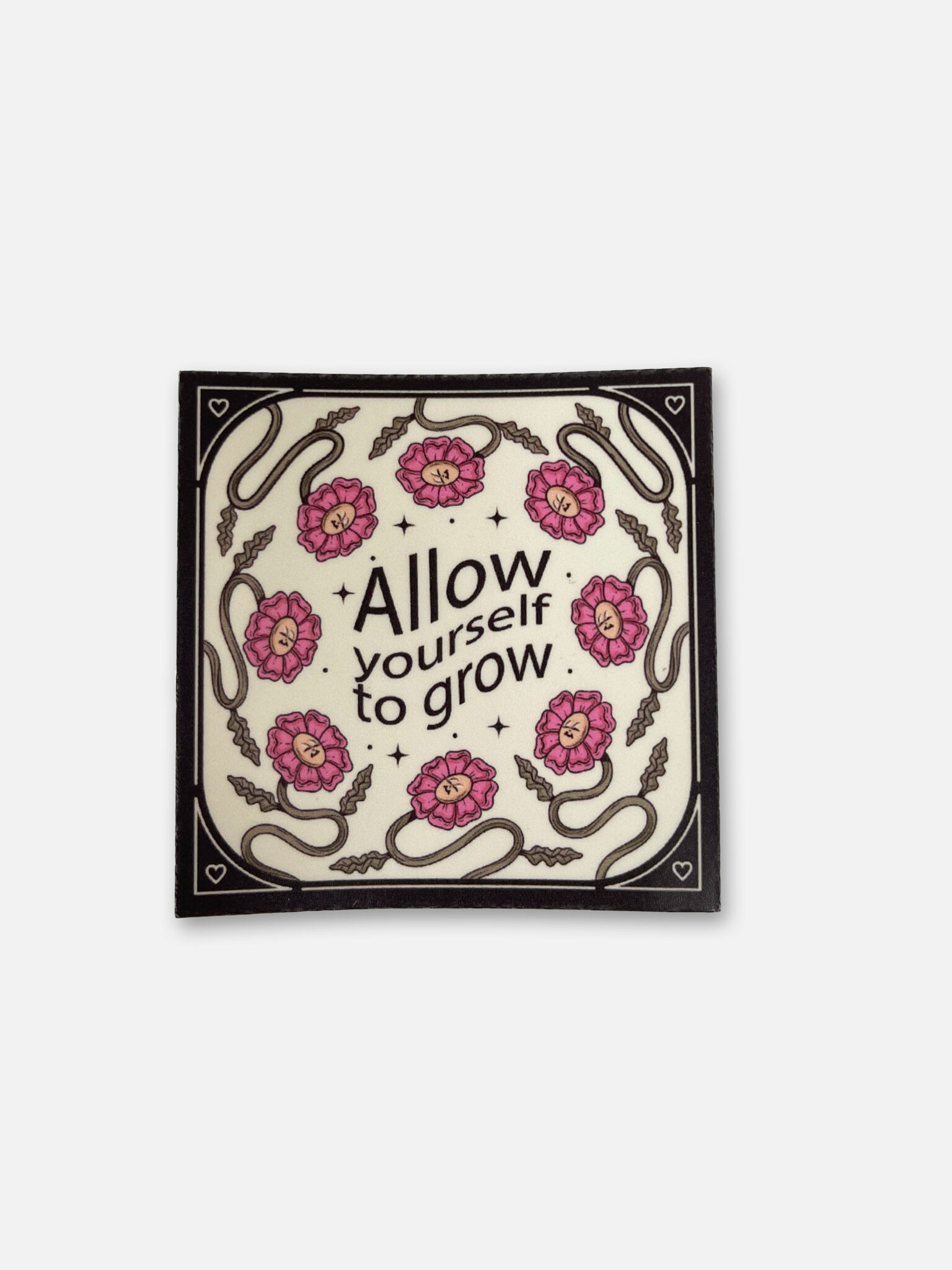 Allow yourself to grow vinyl sticker